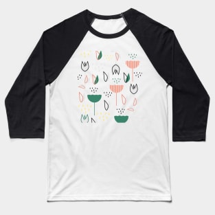 Flowers and raindrops Baseball T-Shirt